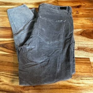 Seven 7 ultra high rise skinny. Gray corduroy like material. Size 14